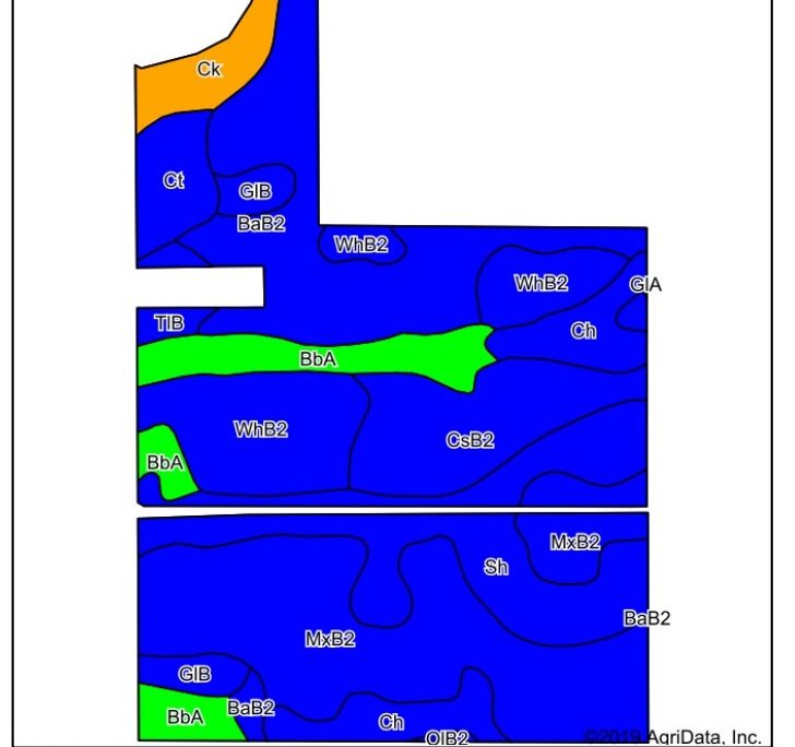 Soil productivity Indiana Farm for Sale