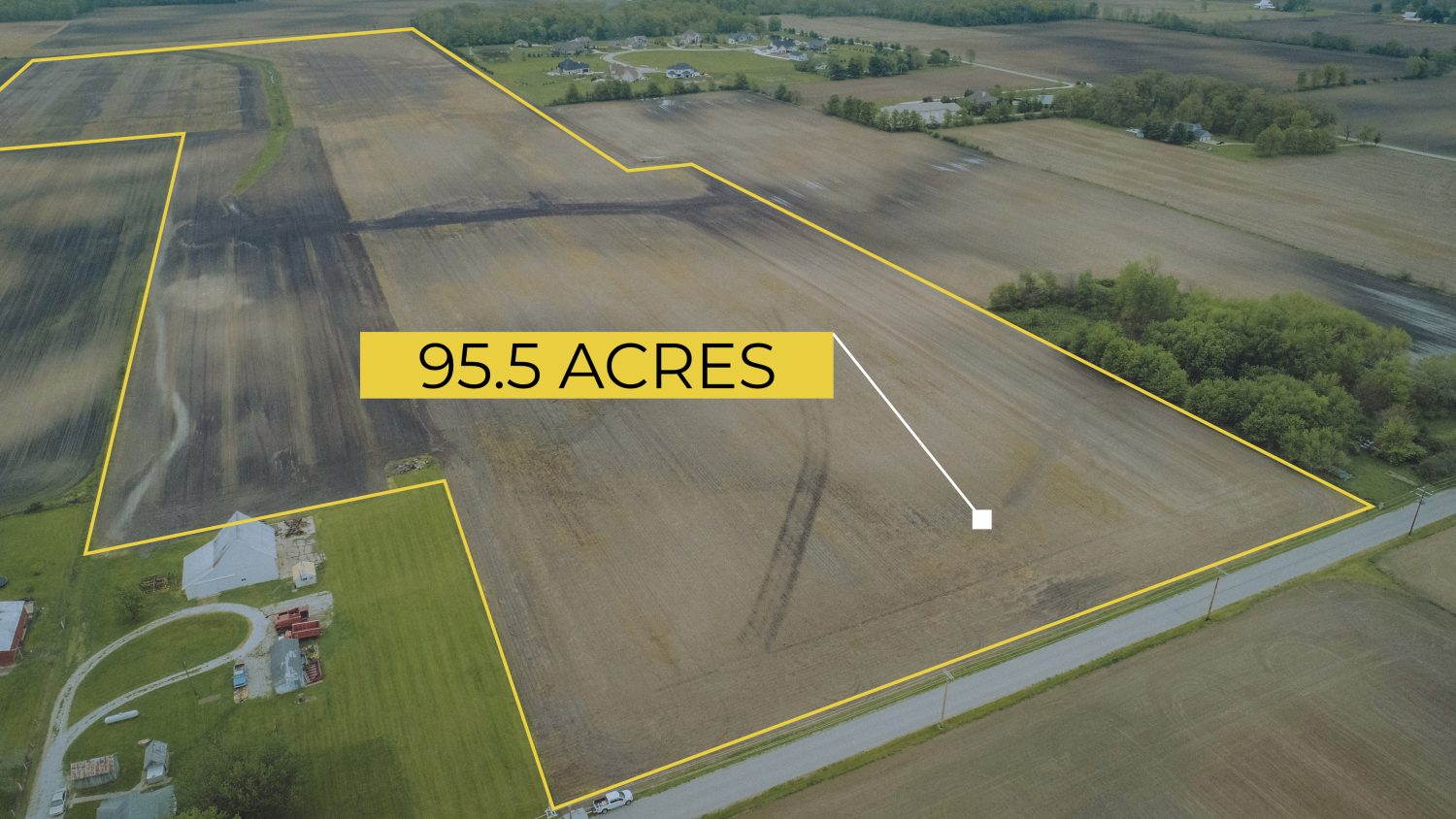 95.5 Acres of Land for Sale Boone County Indiana JC108 Farm Real