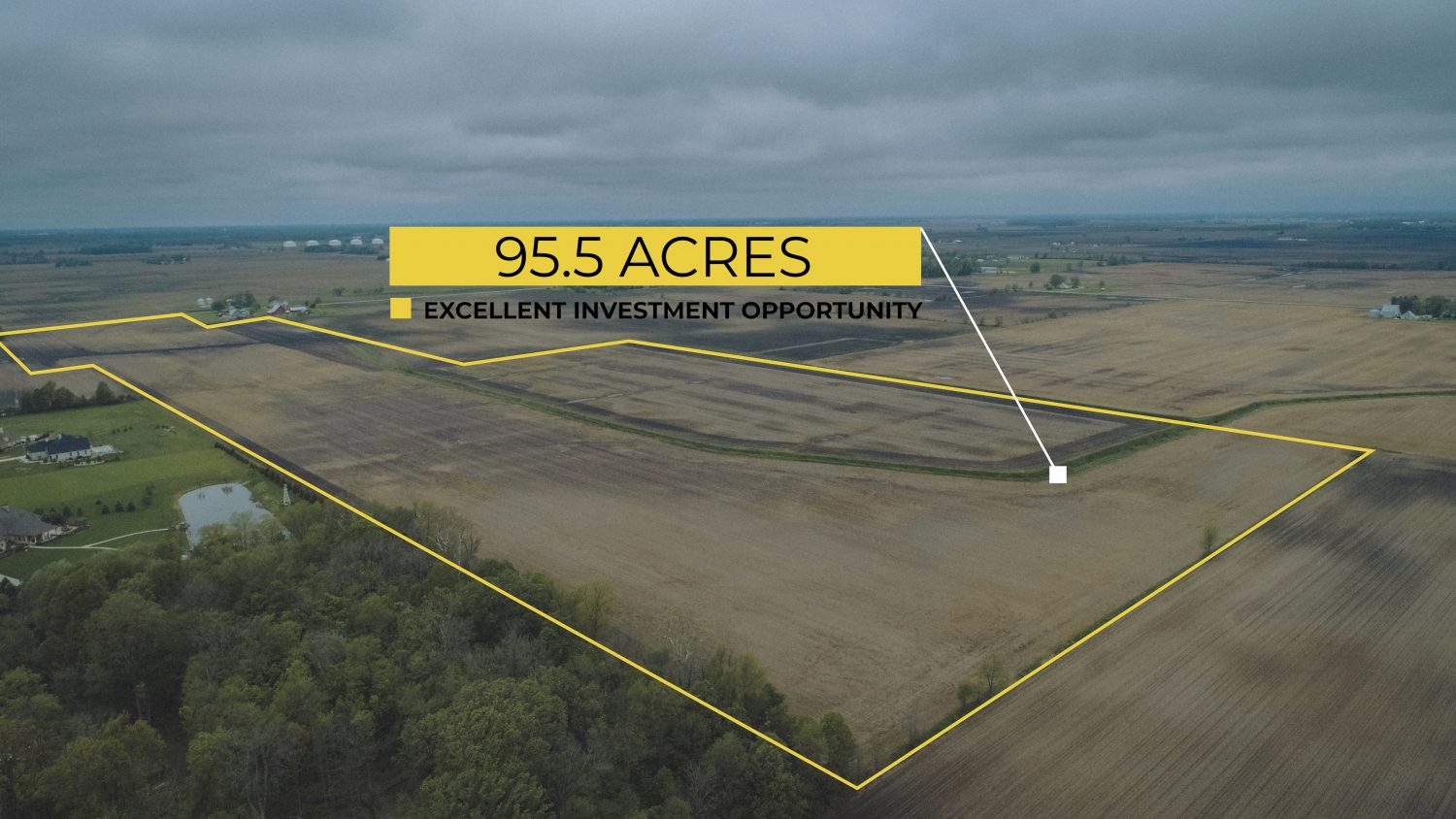 95.5 Acres of Land for Sale Boone County Indiana JC108 Farm Real