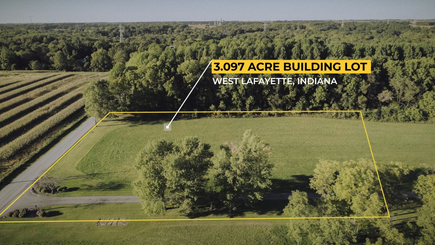 3 acre lot with mature trees west lafayette