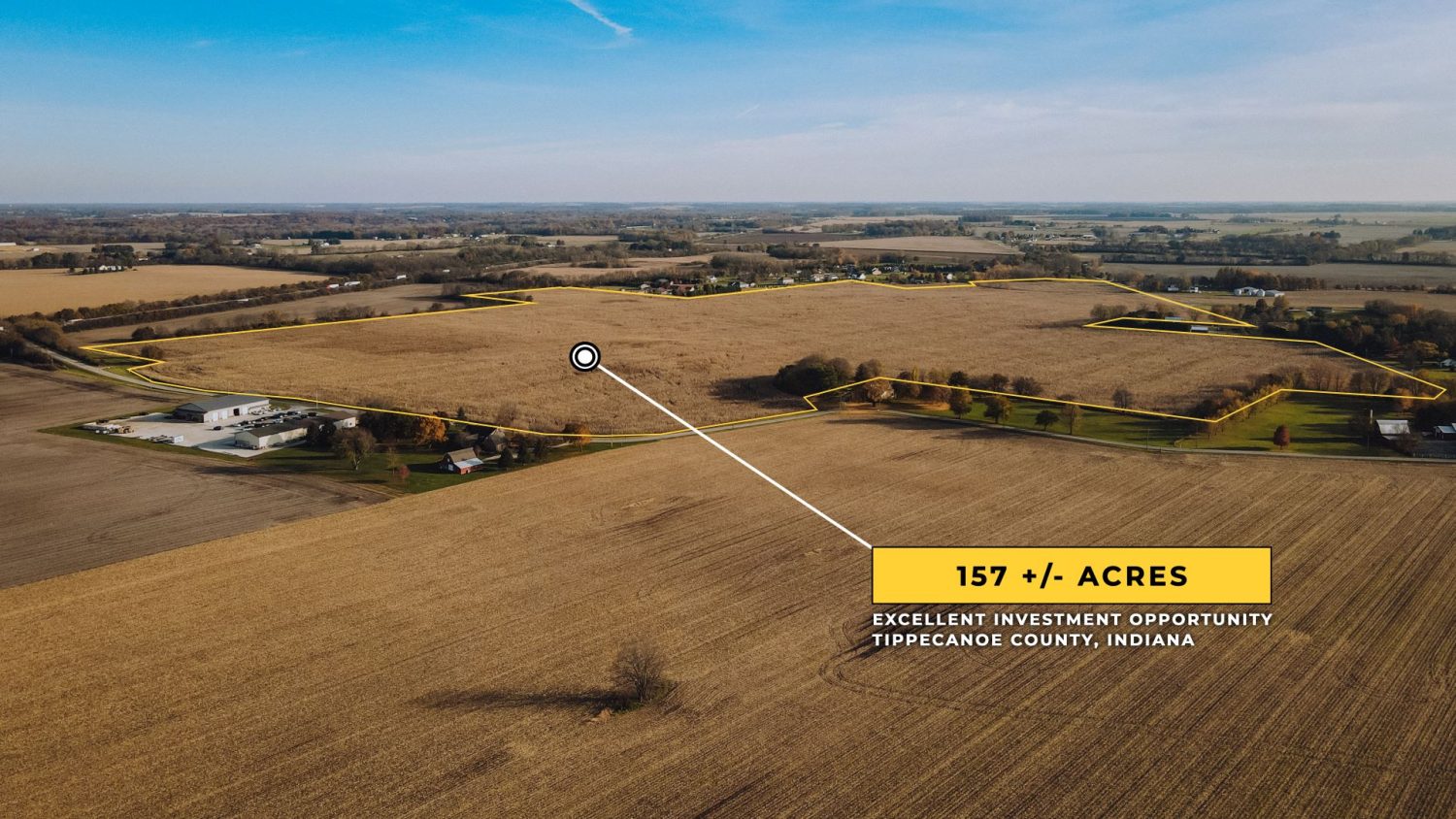 157 Acres Tippecanoe County Farm Real Estate for Sale, Wooded