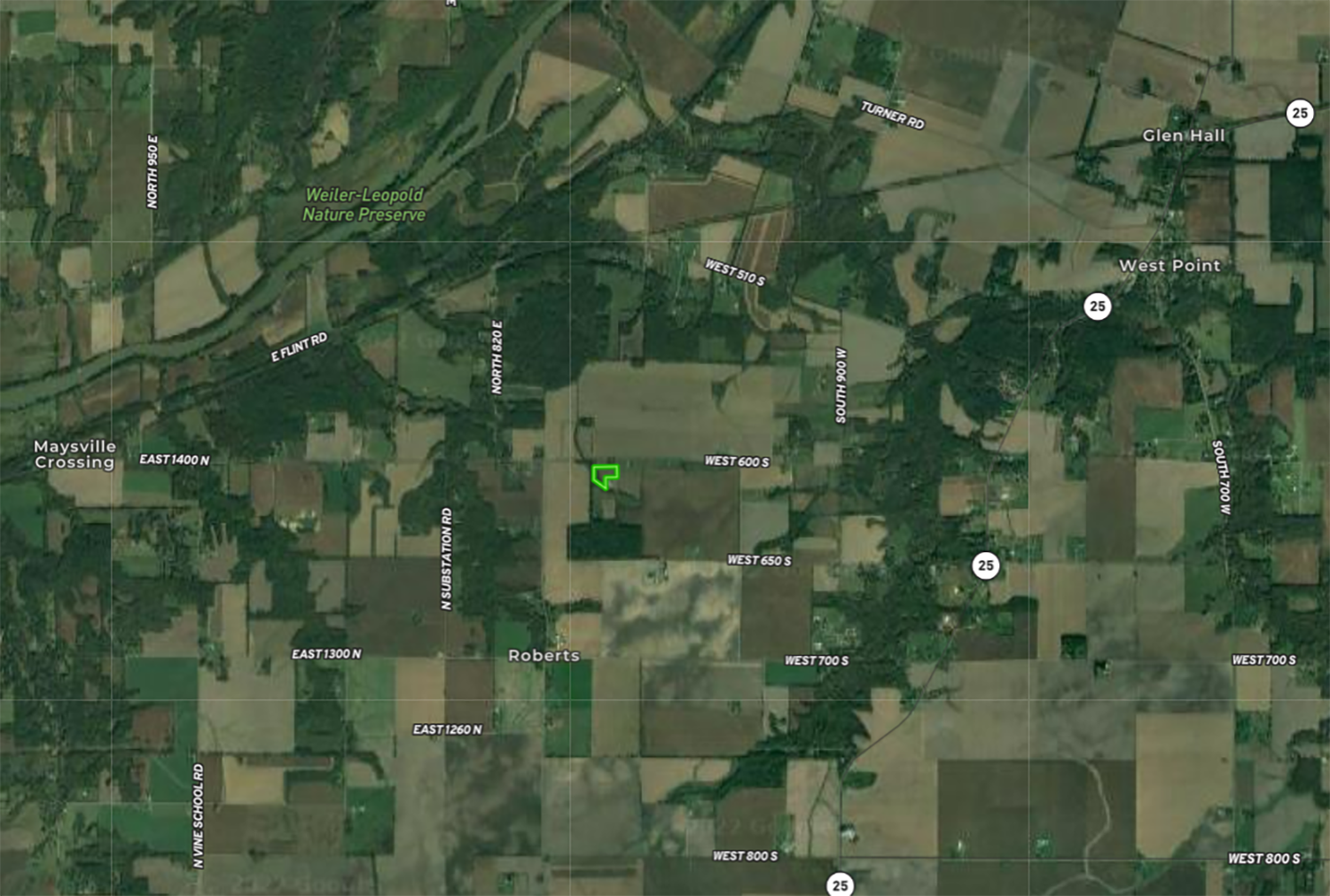 5.25+ Acre Building Lot Fountain County Farm Real Estate for Sale