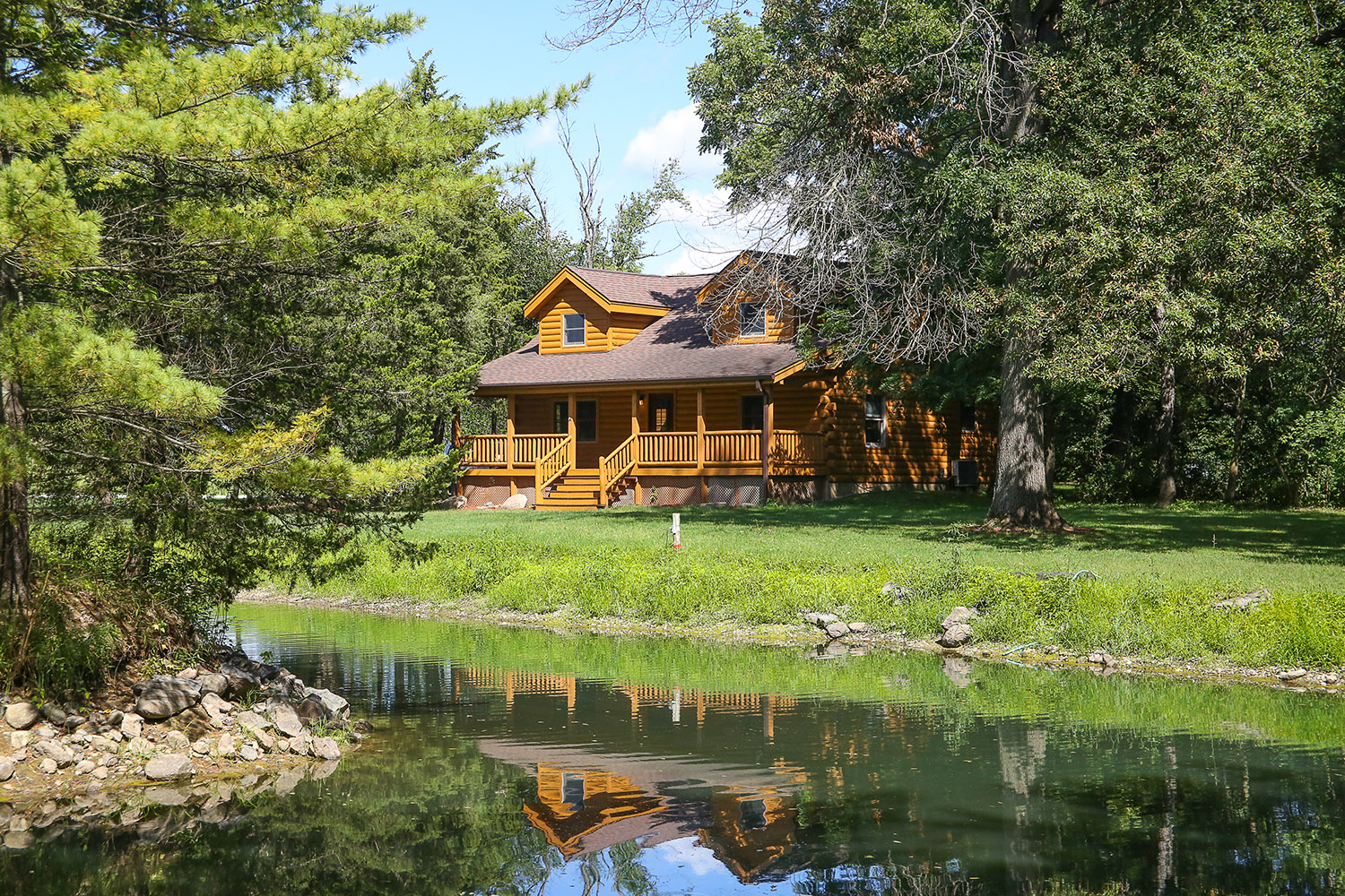 Log cabin and woods for sale West Lafayette