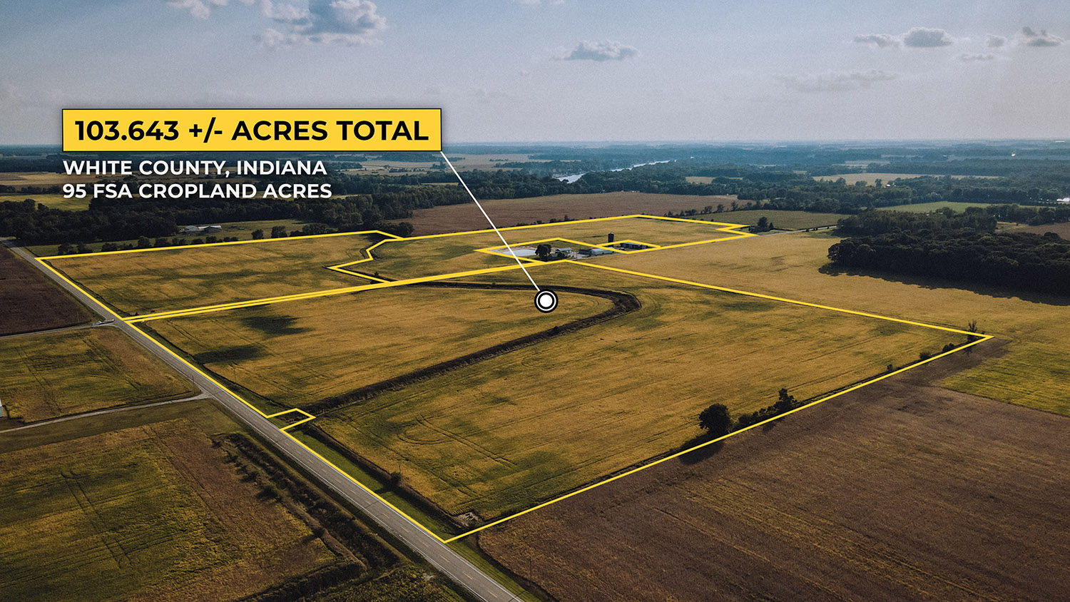 103.6 +/ ACRE AUCTION IN WHITE COUNTY, INDIANA Farm Real Estate for