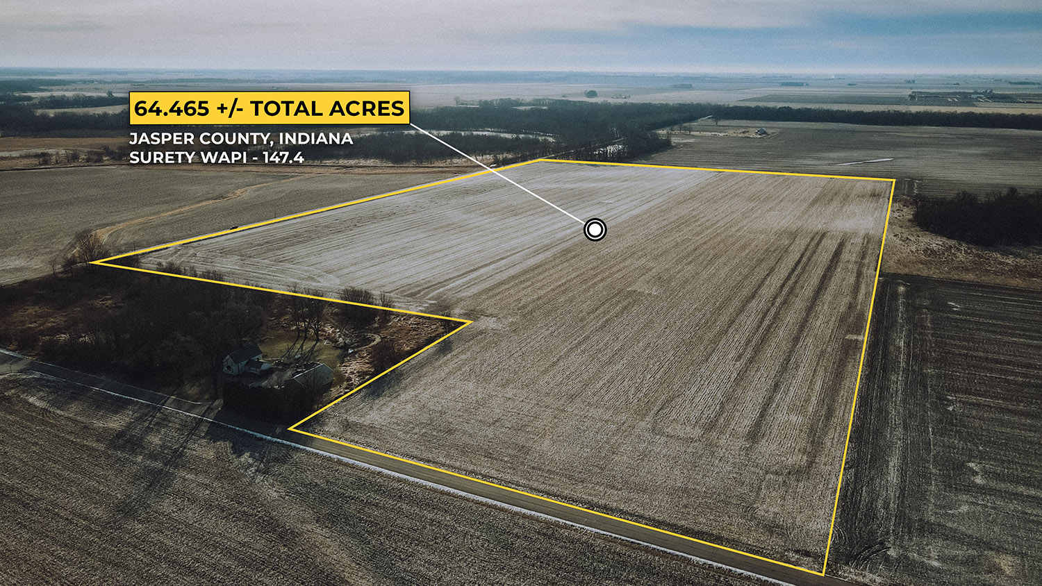 JASPER COUNTY, INDIANA 64.465 +/ ACRE FARM FOR SALE Farm Real Estate