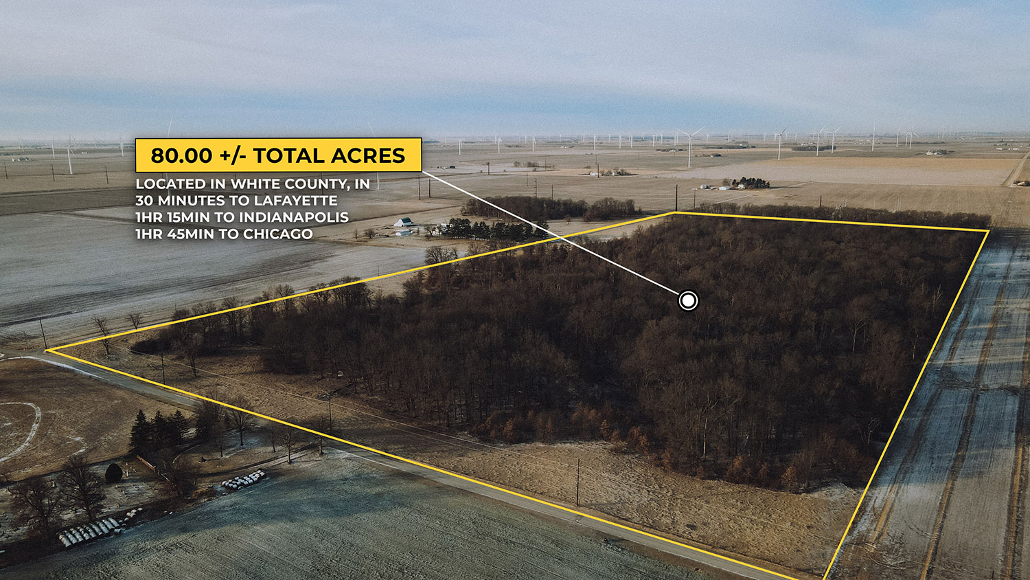 WHITE COUNTY, INDIANA 80 +/ ACRE PROPERTY FOR SALE Farm Real Estate for Sale, Wooded Property