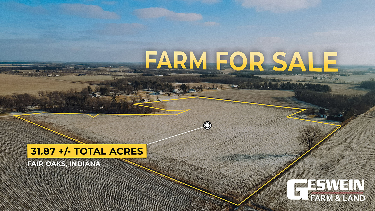 JASPER COUNTY, INDIANA 31.87 +/ ACRE FARM FOR SALE Farm Real Estate