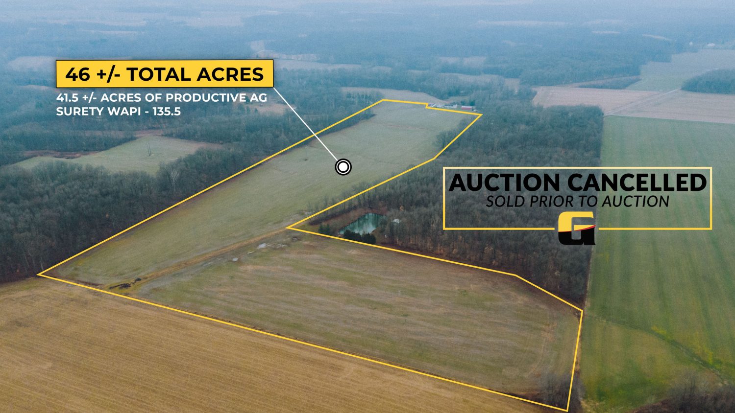 46 +/ Acres Jennings County Farm Auction Farm Real Estate for Sale, Wooded Property & Land