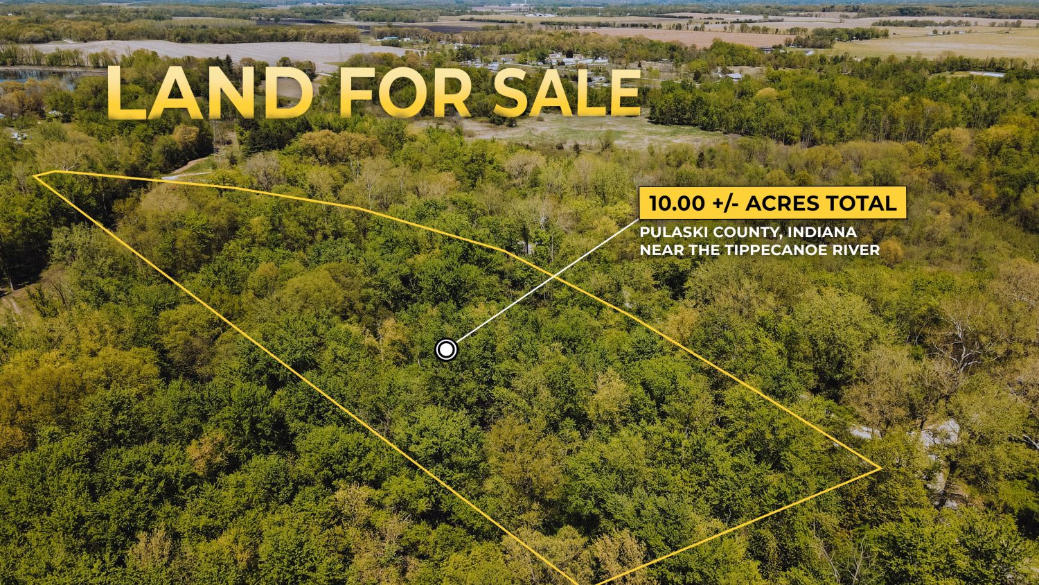 10 +/ Acres Near Tippecanoe River, Pulaski County Farm Real Estate