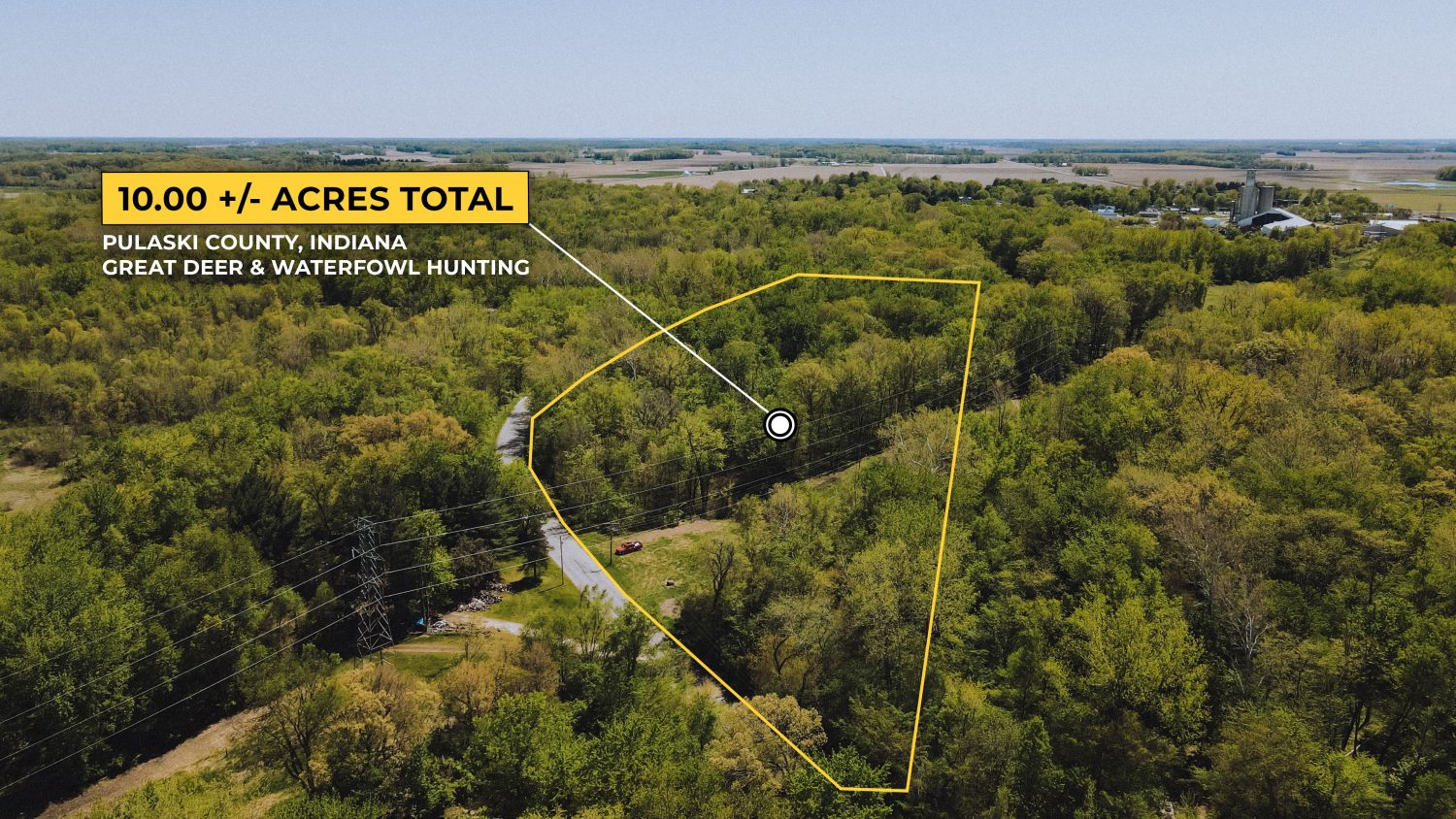 10 +/ Acres Near Tippecanoe River, Pulaski County Farm Real Estate for Sale, Wooded Property
